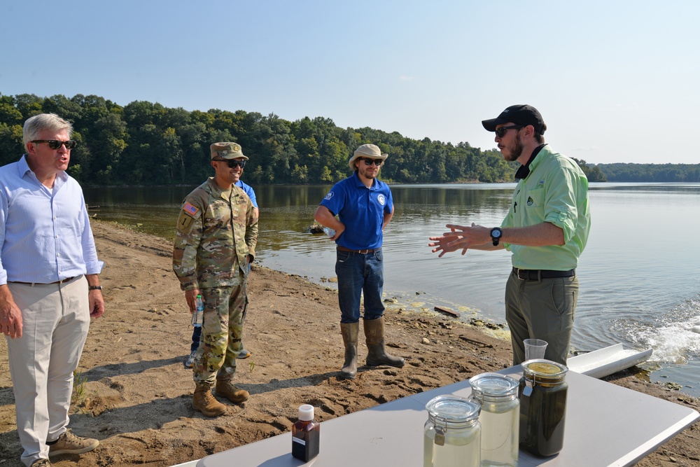 Algae harvesting technology demonstration at William H. Harsha