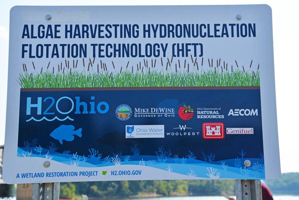 Algae harvesting technology demonstration at William H. Harsha