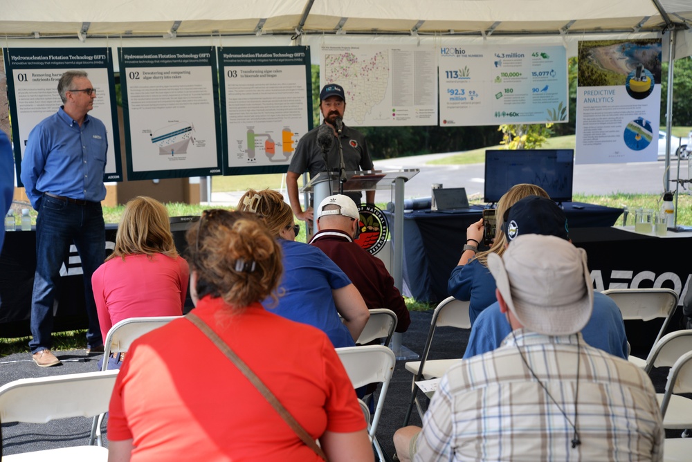 Algae harvesting technology demonstration at William H. Harsha