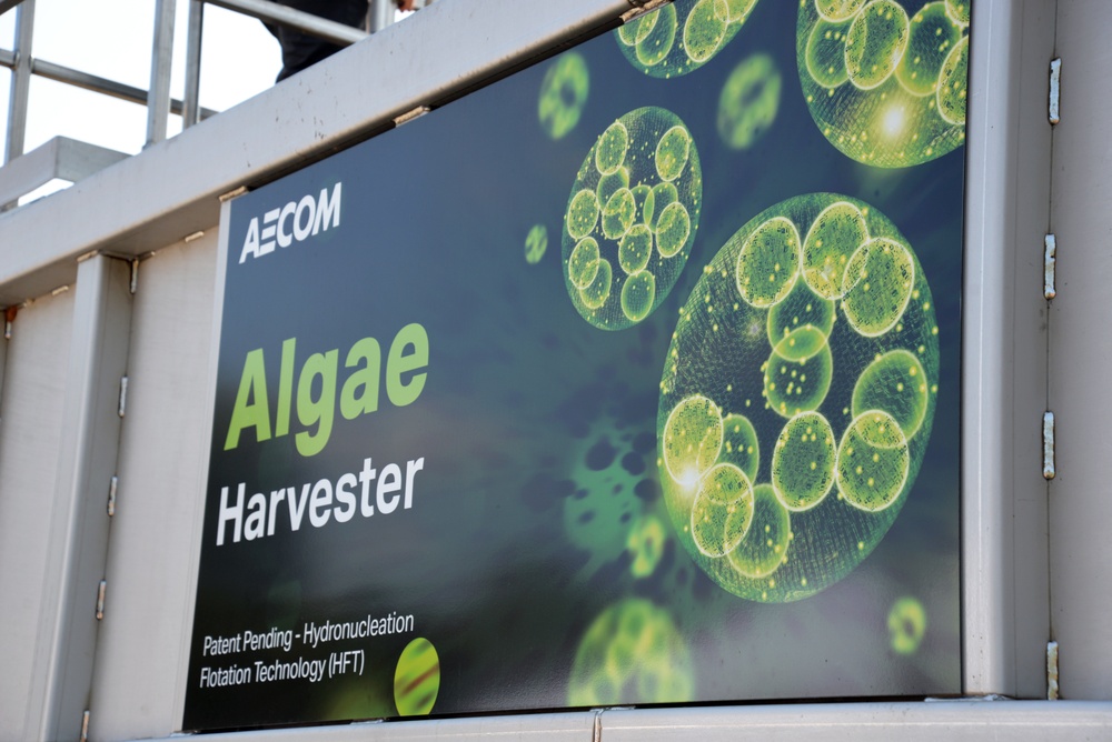 Algae harvesting technology demonstration at William H. Harsha