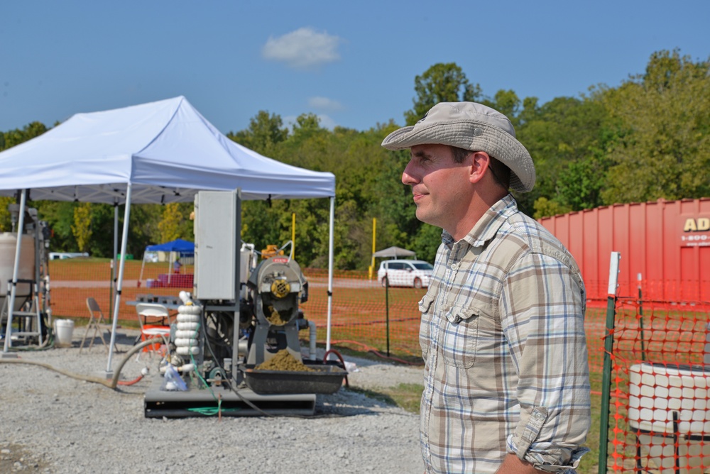 Algae harvesting technology demonstration at William H. Harsha