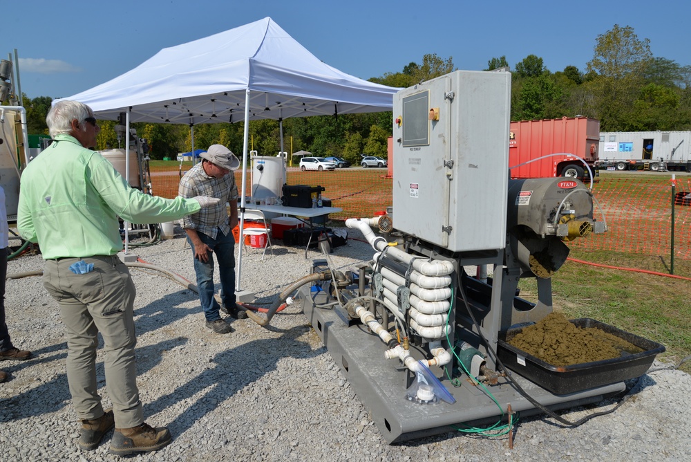 Algae harvesting technology demonstration at William H. Harsha