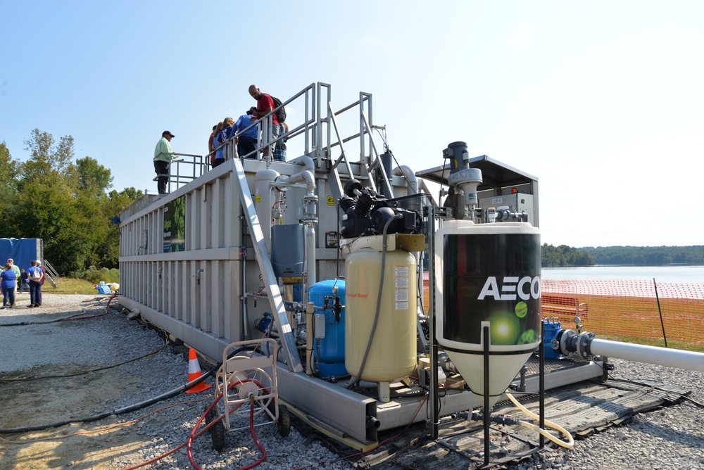 Algae harvesting technology demonstration at William H. Harsha