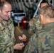 Col. Morris Presents Maj. Gen. Joks With a 1AD patch