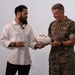 Eric Weddle discusses rest and recovery with Marines on Camp Pendleton