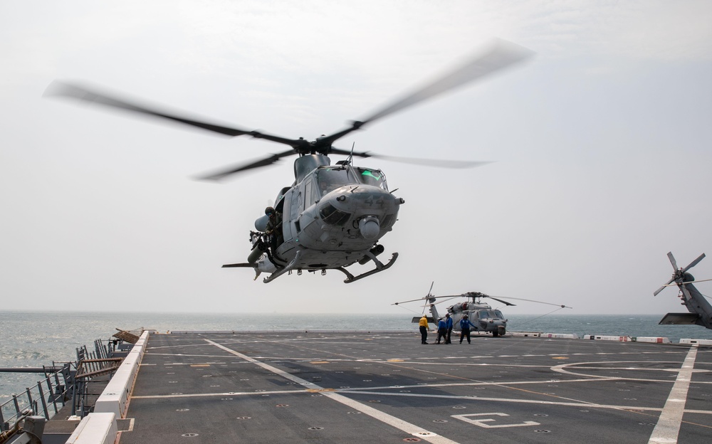 USS Mesa Verde conducts flight operations