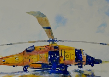 US Coast Guard Art  Program 2017 Collection, Ob ID# 201718,  &quot;Jayhawk,&quot; Steve Lush (18 of 33)