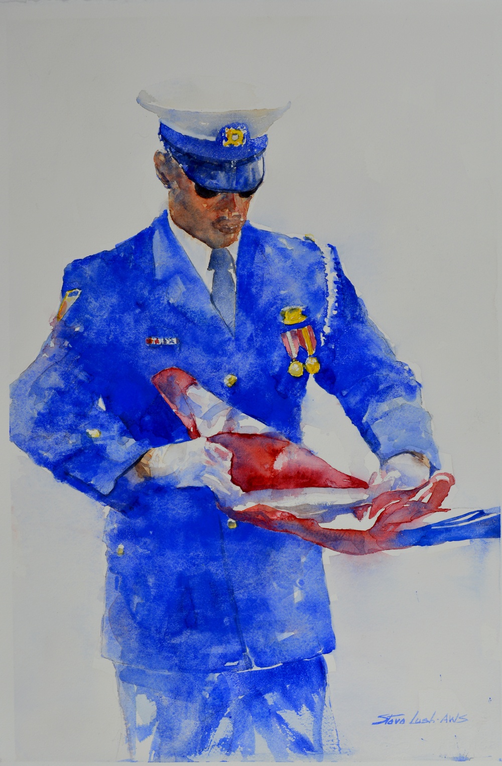 US Coast Guard Art  Program 2017 Collection, Ob ID# 201719,  &quot;Taps,&quot; Steve Lush (19 of 33)