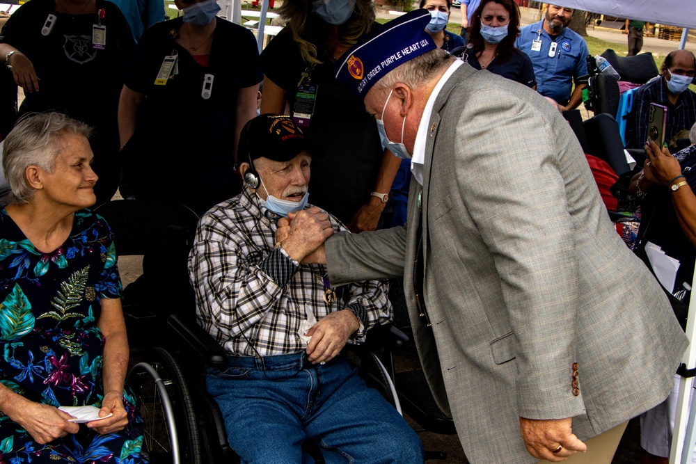 First Team celebrates Veteran’s 100th birthday