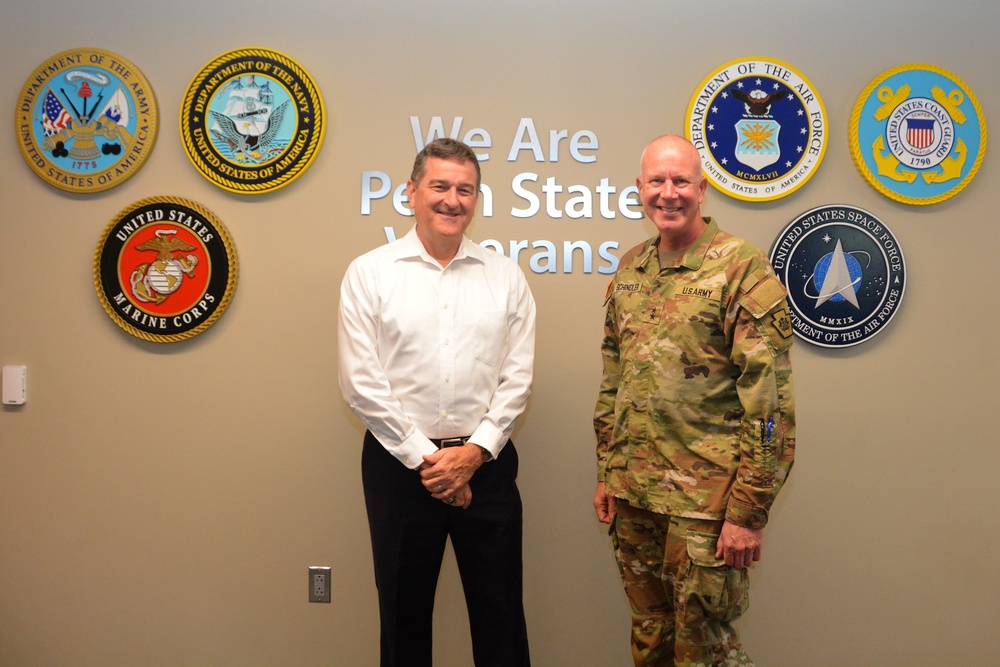 Pa. adjutant general visits Penn State Student Veteran Center