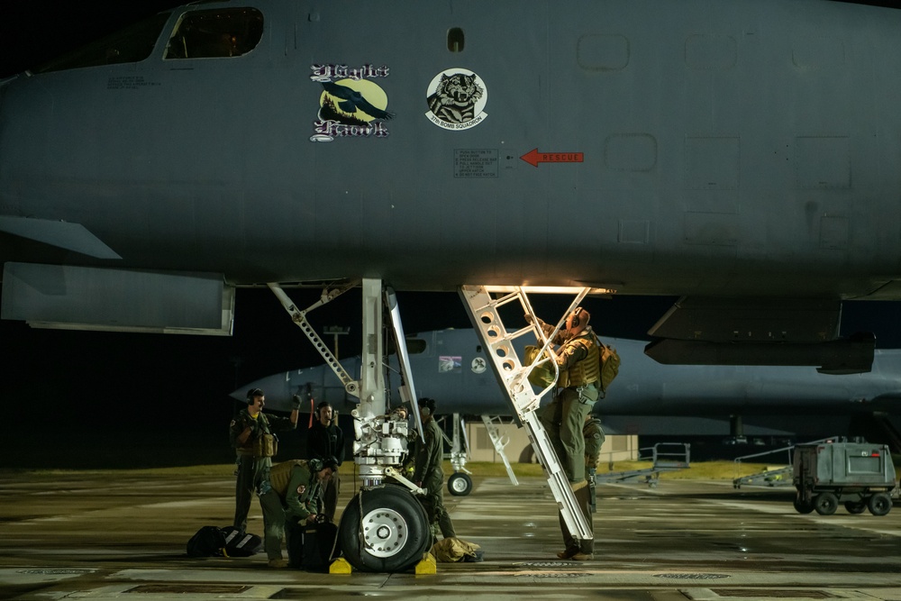 The 37th Bomb Squadron Take Off for CONUS-to-CONUS Mission