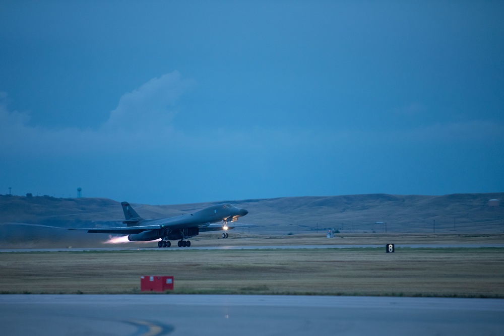 The 37th Bomb Squadron Take Off for CONUS-to-CONUS Mission