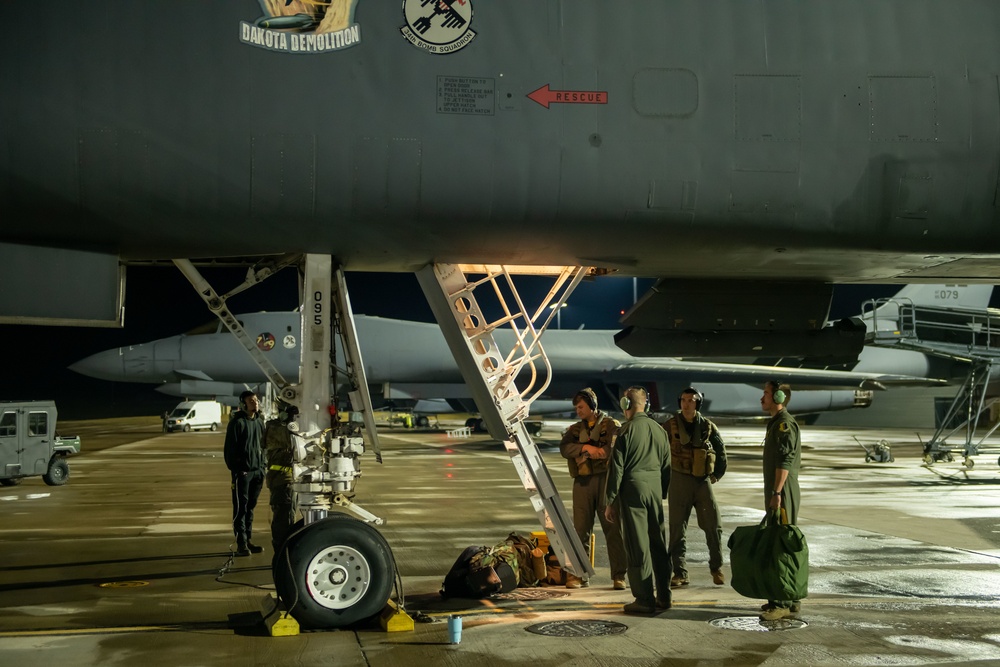 The 37th Bomb Squadron Take Off for CONUS-to-CONUS Mission