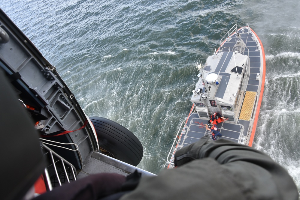 Coast Guard Air Station MH60 Jayhawk conducts Hoist Training