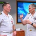 Rear Adm. Lorin Selby and departing NavalX director Capt. Benjamin Van Buskirk at Navalx change of office