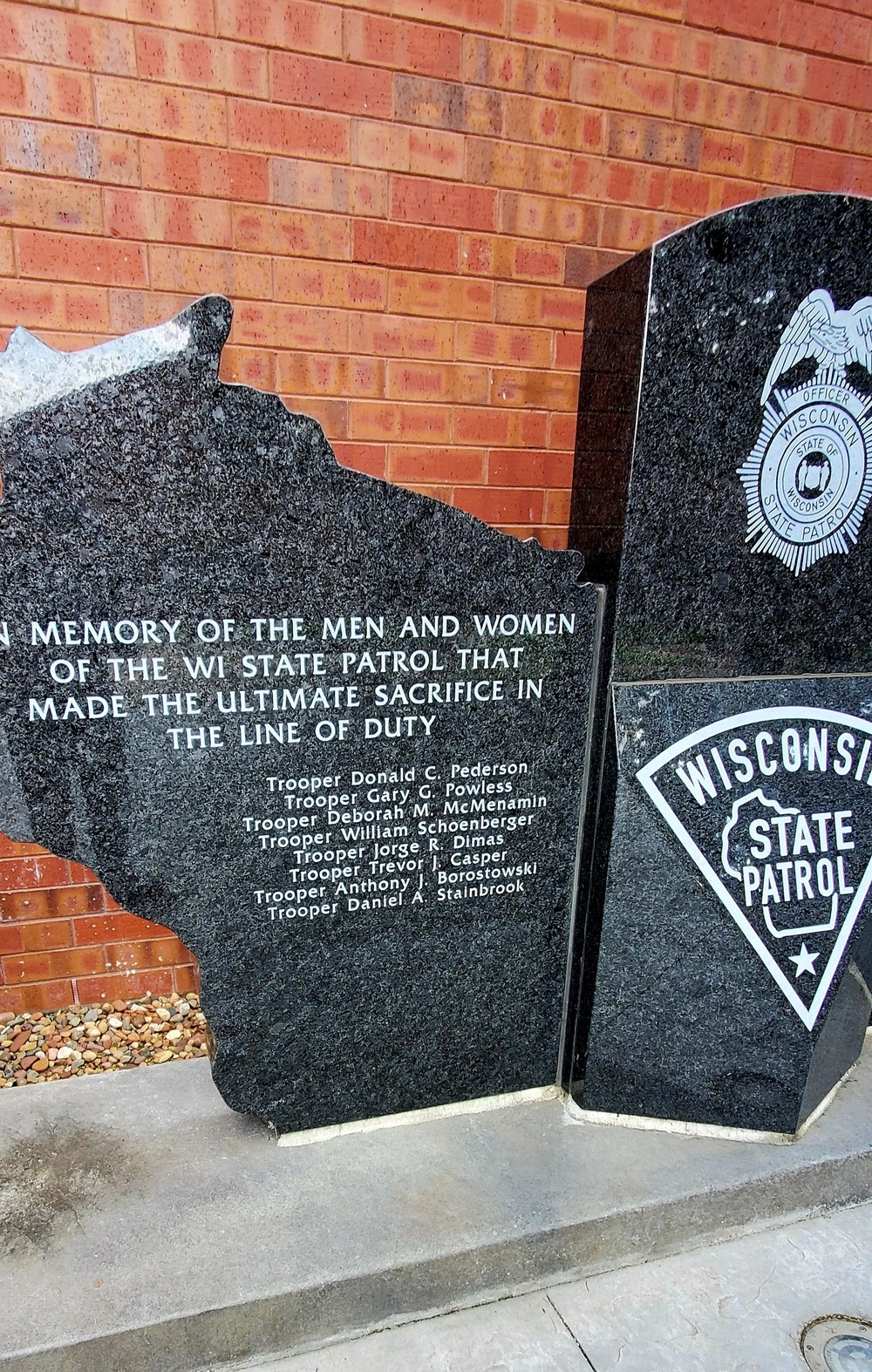 New memorial, set up at Fort McCoy, honors Wisconsin State Patrol’s fallen heroes