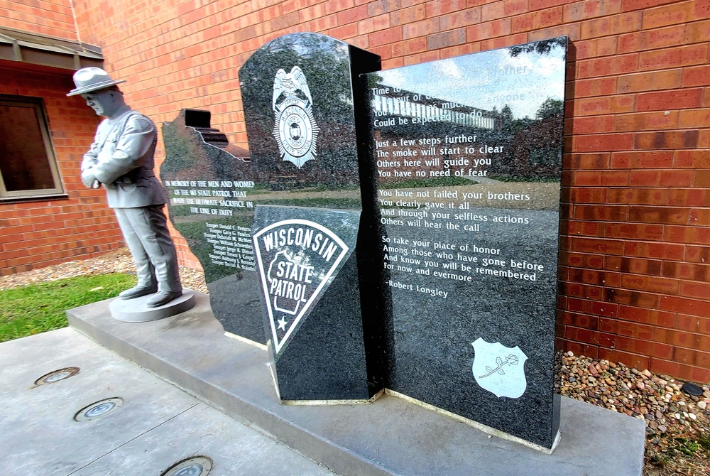 New memorial, set up at Fort McCoy, honors Wisconsin State Patrol’s fallen heroes