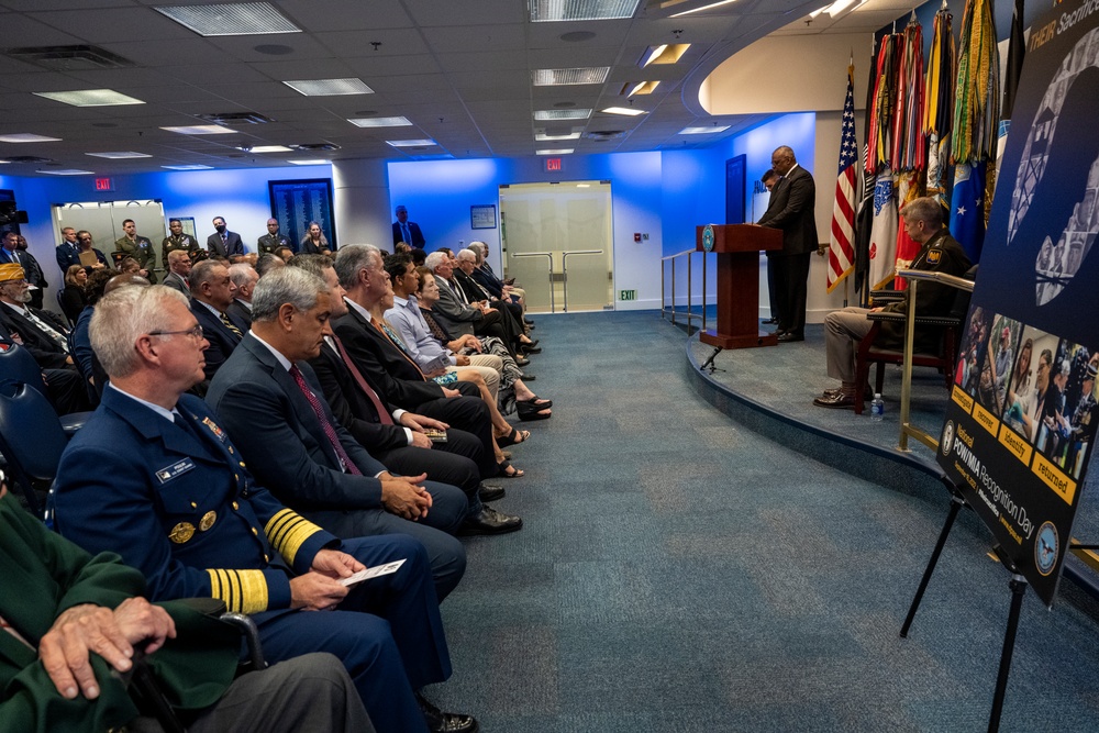 Secretary of Defense Hosts POW/MIA Recognition Day Event