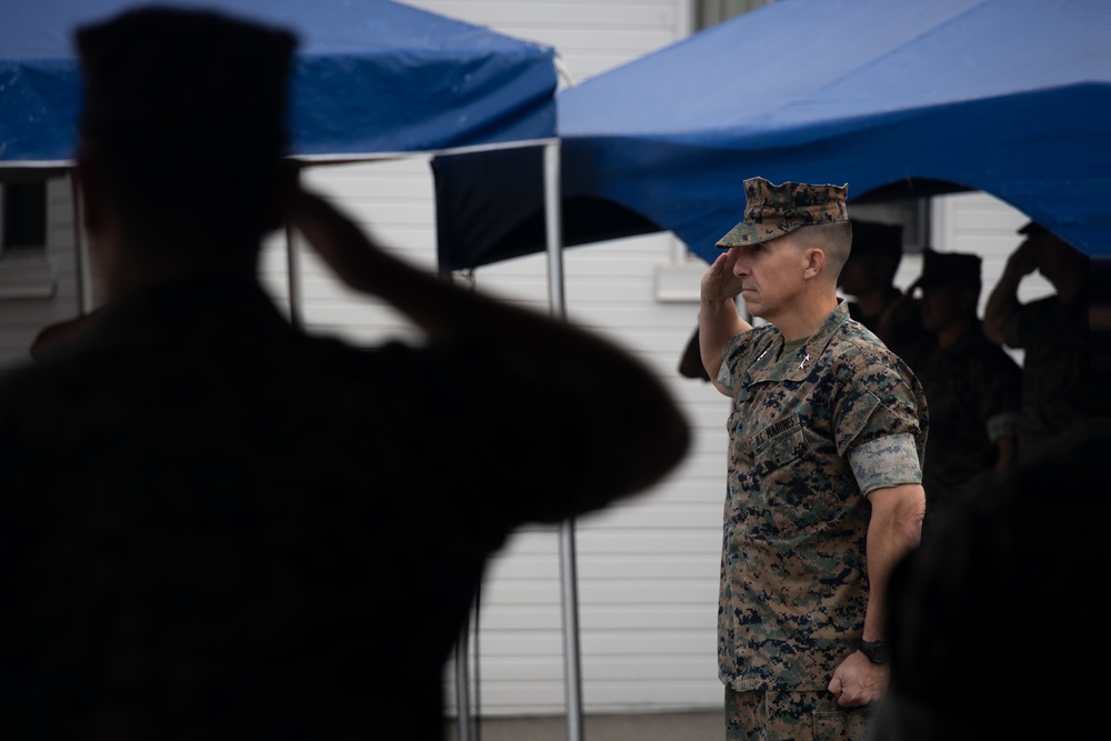 1st Marine Division Marines, sailors awarded during morning colors ceremony