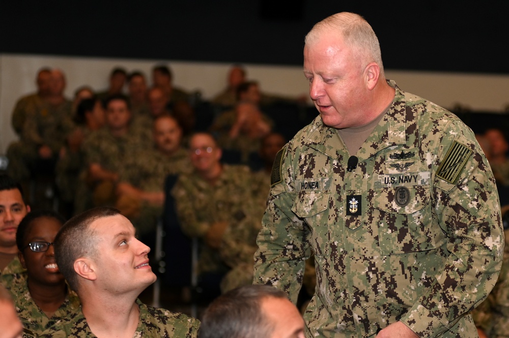 MCPON Honea Conducts First Fleet Visit