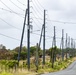 Composite Power Poles Line Landscape on St. Croix