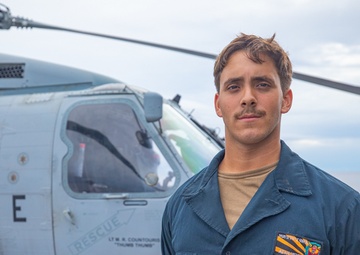 Poughkeepsie,New York Native Serves Aboard USS Antietam while conducting operations in the Philippine Sea