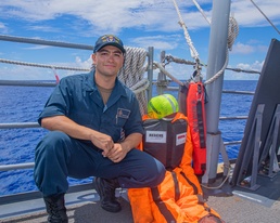 McAllen, Texas Native Serves Aboard USS Antietam as a Search and Rescue Swimmer while conducting operations in the Philippine Sea