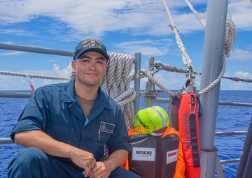 McAllen, Texas Native Serves Aboard USS Antietam as a Search and Rescue Swimmer while conducting operations in the Philippine Sea