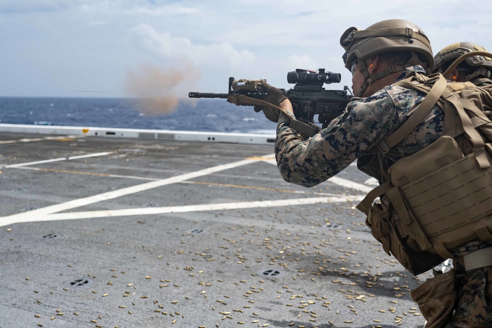 31st MEU Live Fire Gun Shoot aboard USS New Orleans September 12, 2022