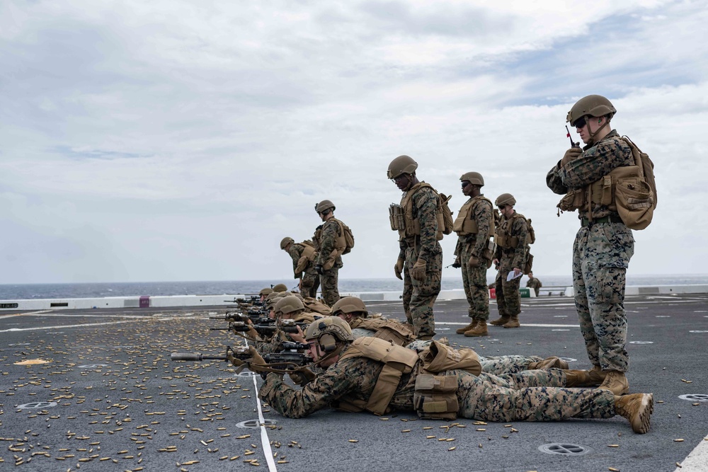 31st MEU Live Fire Gun Shoot aboard USS New Orleans September 12, 2022