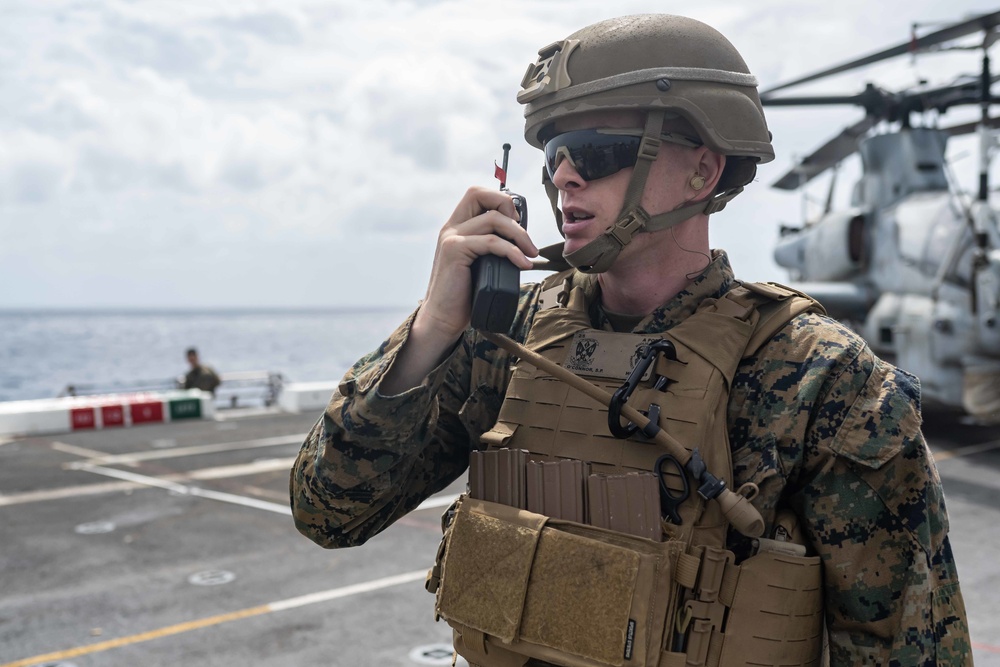 31st MEU Live Fire Gun Shoot aboard USS New Orleans September 12, 2022