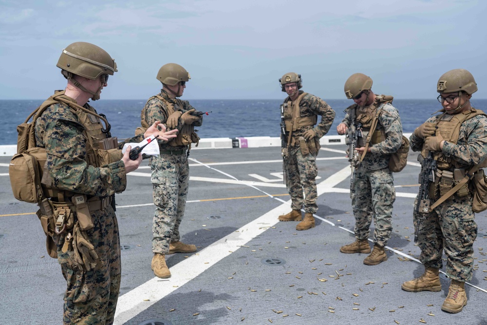 31st MEU Live Fire Gun Shoot aboard USS New Orleans September 12, 2022
