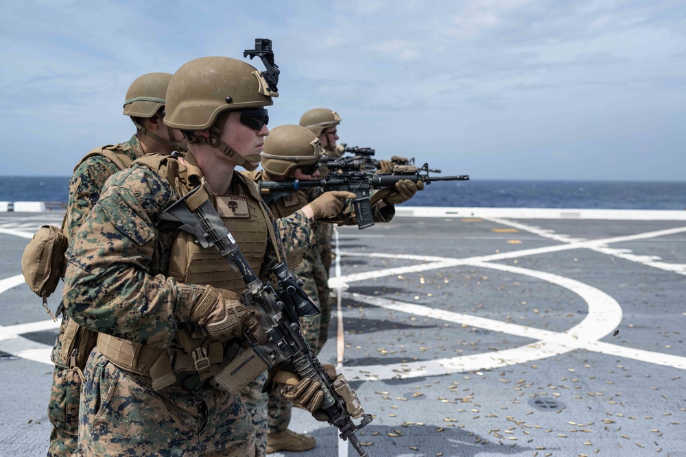 31st MEU Live Fire Gun Shoot aboard USS New Orleans September 12, 2022