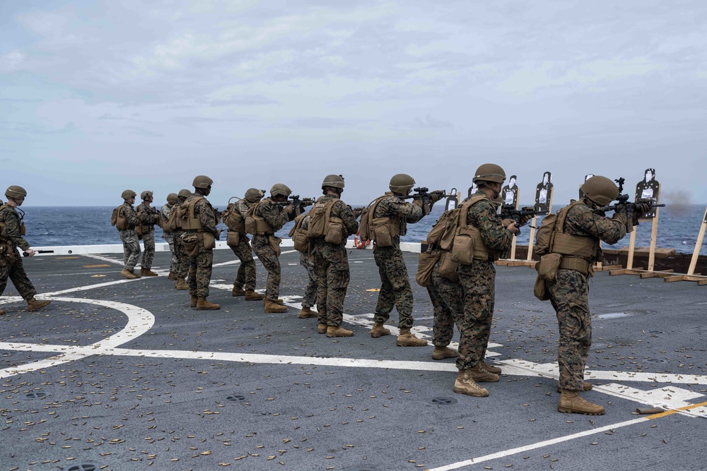 31st MEU Live Fire Gun Shoot aboard USS New Orleans September 12, 2022