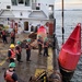 Coast Guard Cutter Marcus Hanna conducts buoy operations in the Northeast