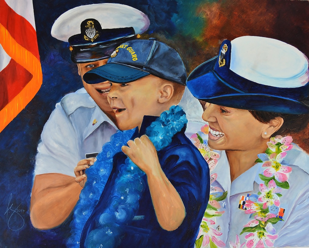 US Coast Guard Art Program 2018 Collection, Ob ID# 201803, &quot;The promotion,&quot; C.R. Bob Bryant (3 of 28)