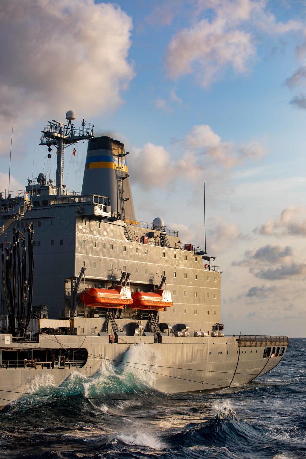 USS Ramage Conducts Replenishment-at-Sea