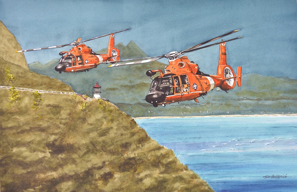 US Coast Guard Art Program 2018 Collection, Ob ID# 201811, "Stronger together, Tom Hedderich (11 of 28)