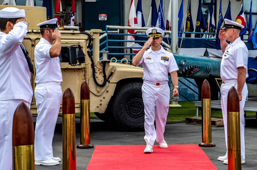 MSRON 11 hold Change of Command Ceremony held onboard NWS Seal Beach