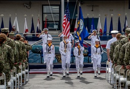 MSRON 11 hold Change of Command Ceremony held onboard NWS Seal Beach
