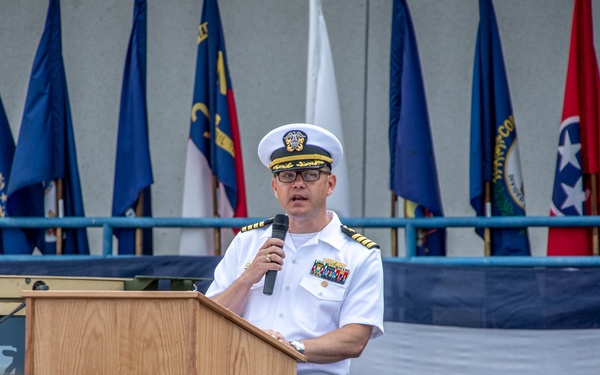 MSRON 11 hold Change of Command Ceremony held onboard NWS Seal Beach