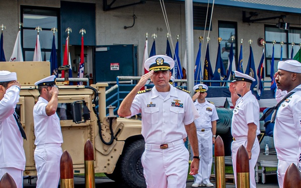 MSRON 11 hold Change of Command Ceremony held onboard NWS Seal Beach