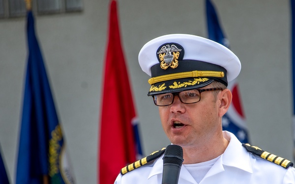 MSRON 11 hold Change of Command Ceremony held onboard NWS Seal Beach