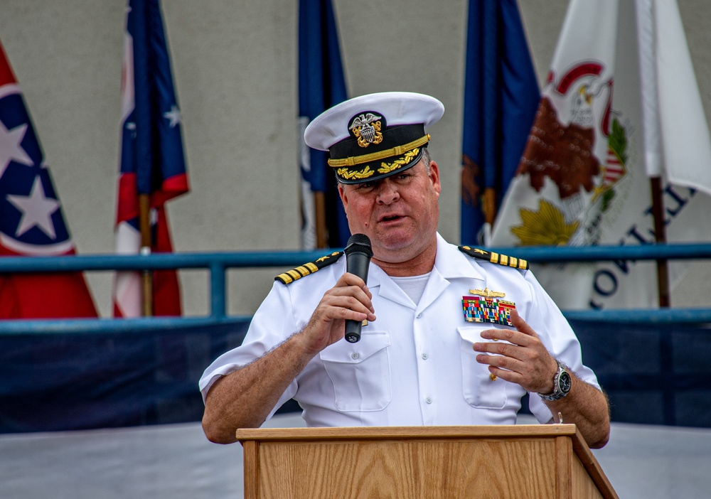 MSRON 11 hold Change of Command Ceremony held onboard NWS Seal Beach