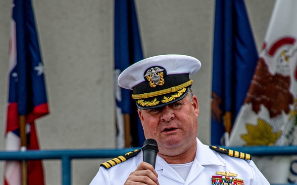 MSRON 11 hold Change of Command Ceremony held onboard NWS Seal Beach