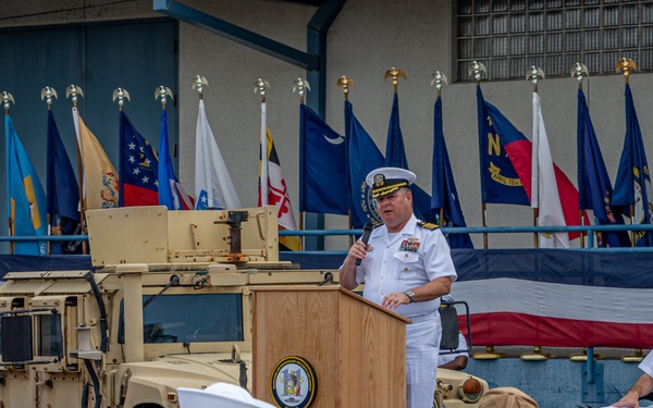 MSRON 11 hold Change of Command Ceremony held onboard NWS Seal Beach