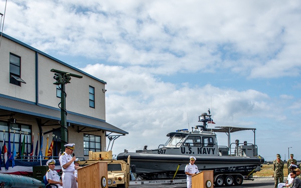 MSRON 11 holds Change of Command Ceremony onboard NWS Seal Beach