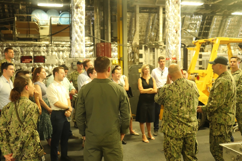 STAFFDEL Visit to USS Charleston