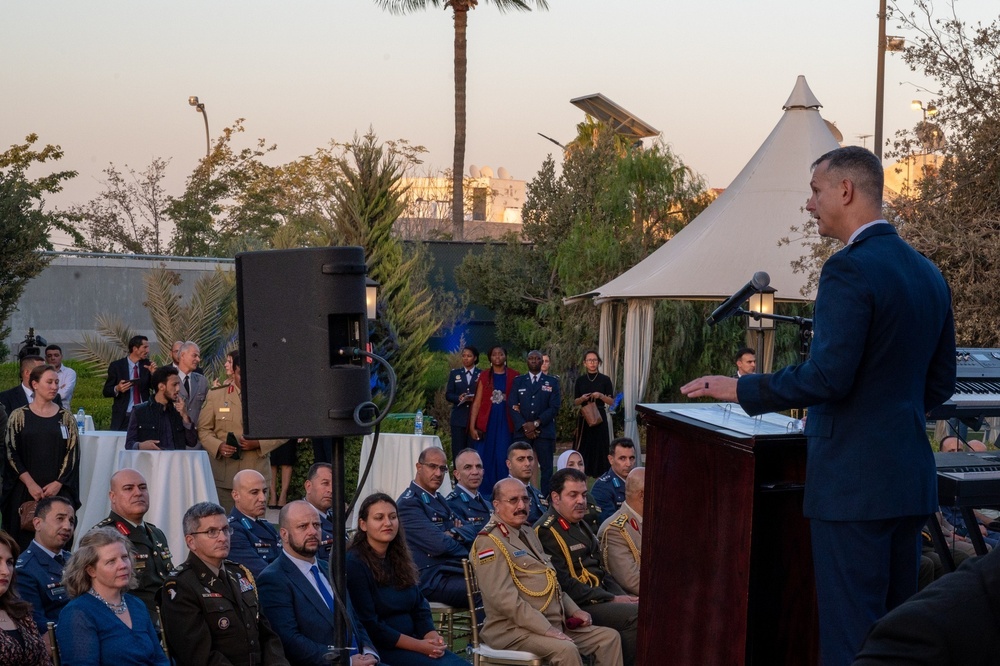 US Embassy Jordan celebrates USAF 75th anniversary during celebration formation with RAF, AAE, RJAF