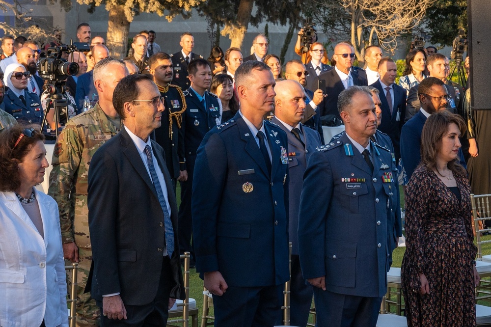 US Embassy Jordan celebrates USAF 75th anniversary during celebration formation with RAF, AAE, RJAF